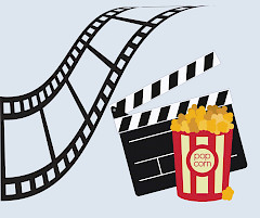 Piirretty kuva filminauhasta ja popkornista.