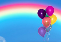 Mainoskuva Sateenkaaren alla -bileistä.