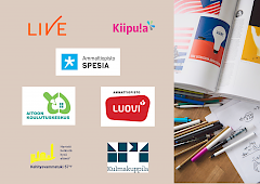 Kuva, jossa oppilaitosten logoja